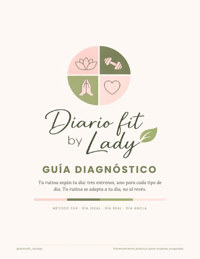 Portada de la Guía Diagnóstico 3x4 de Diario Fit by Lady